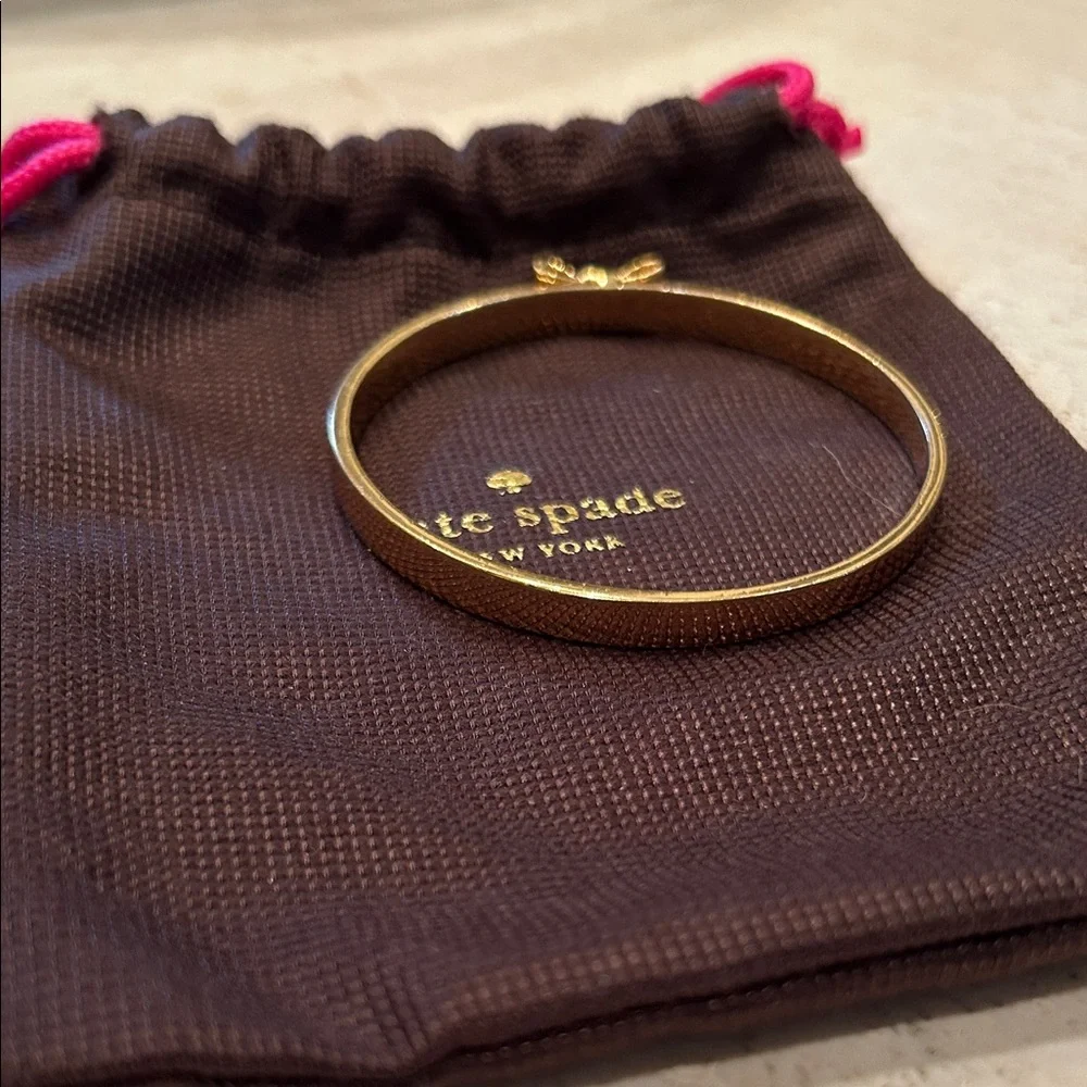 kate spade Gold Bow Bangle Bracelet - Picture 4 of 4